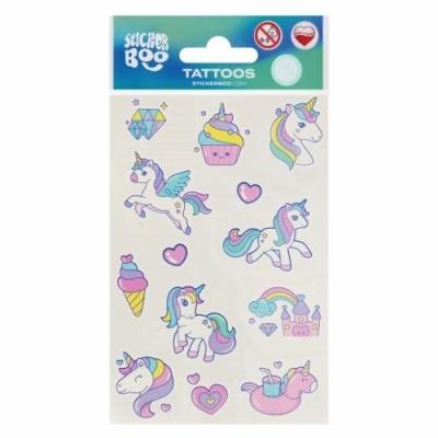 Tatuaż Unicorn 2. Wydawca: Sticker Boo. SmakLiter.pl Opakowanie Tatuaż Unicorn 2