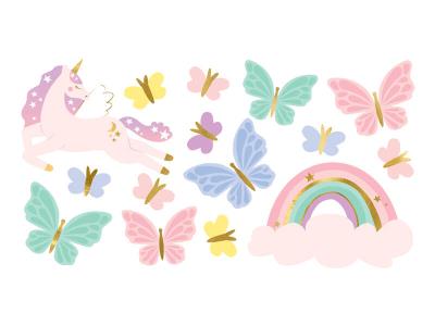 Tatuaże Jednorożce mix. Wydawca: PartyDeco. SmakLiter.pl Opakowanie Tatuaże Jednorożce mix