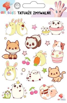 Opakowanie Tatuaże zmywalne dla dzieci Sweet kawaii cute