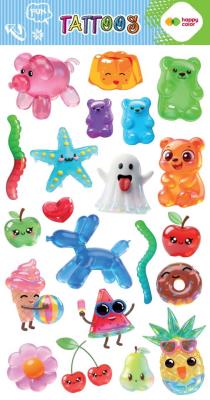 Opakowanie Tatuaże zmywalne JELLY FUN 100x200mm Happy Color