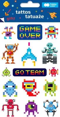 Tatuaże zmywalne Pixi Planet HAPPY COLOR. Wydawca: GDD. SmakLiter.pl Opakowanie Tatuaże zmywalne Pixi Planet HAPPY COLOR