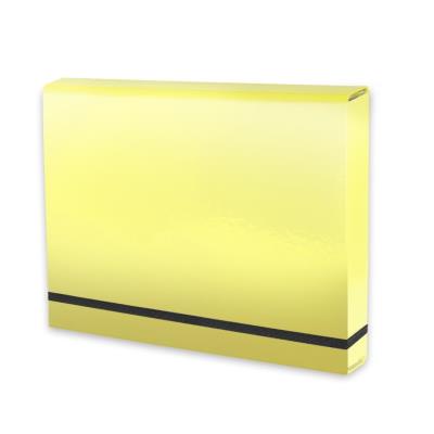 Opakowanie Teczka A4 lux na gumkę żółty pastelowy PENMATE