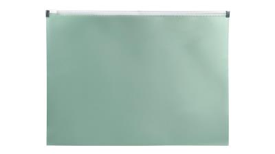 Opakowanie Teczka A4 na suwak PP zieleń morandi