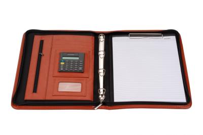 Opakowanie Teczka A4 na suwak z kalkulatorem brązowa