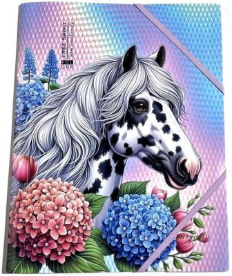 Opakowanie Teczka A4+ plastikowa z gumką Koń