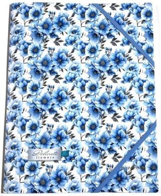 Opakowanie Teczka A4+ plastikowa z gumką Kwiatki