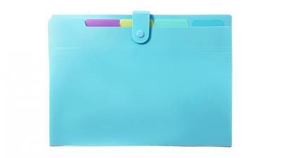 Opakowanie Teczka A4 PP harmonijkowa pastel niebieski