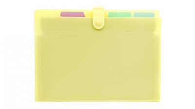 Opakowanie Teczka A4 PP harmonijkowa pastel żółty