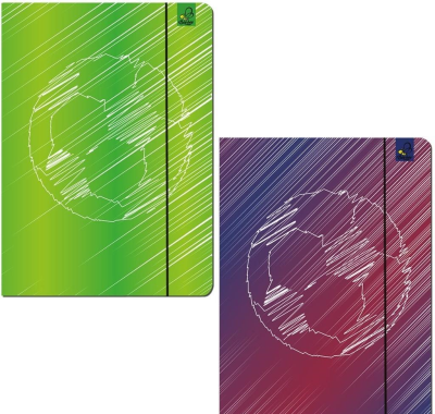 Teczka A4 z gumką Piłka mix. Wydawca: Bee-bee. SmakLiter.pl Opakowanie Teczka A4 z gumką Piłka mix