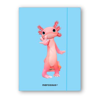 Teczka A4+ z gumką Teddies&Aksolotl. Wydawca: Narcissus. SmakLiter.pl Opakowanie Teczka A4+ z gumką Teddies&Aksolotl