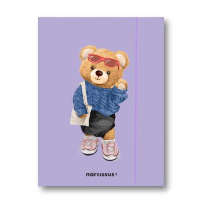 Teczka A4+ z gumką Teddies&Misia. Wydawca: Narcissus. SmakLiter.pl Opakowanie Teczka A4+ z gumką Teddies&Misia