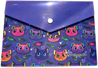 Opakowanie Teczka A5+ plastikowa z klipsem Kotki