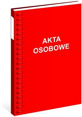 Opakowanie Teczka akt osobowych A4 bigowana czerwona (10szt)