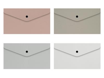 Opakowanie Teczka DL kopertowa na zatrzask nadruk Idealink 1szt.mix