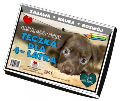 Okładka książki Teczka dla 4 latka. Książeczki mądrej główeczki