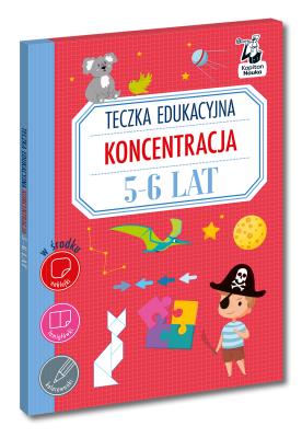 Okładka książki Teczka edukacyjna. Koncentracja. 5-6 lat. Kapitan Nauka