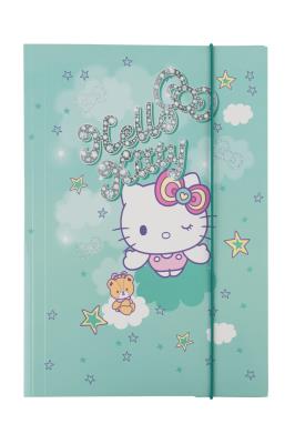 Opakowanie Teczka kartonowa z gumką A4 Hello Kitty pink wzór 2