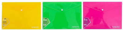 Teczka kopertowa A4 neon zatrzask mix ASTRAPAP. Wydawca: ASTRA papiernicze. SmakLiter.pl Opakowanie Teczka kopertowa A4 neon zatrzask mix ASTRAPAP