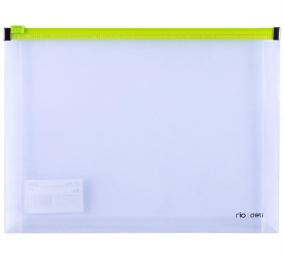 Opakowanie Teczka na suwak A5 PP zielona DELI