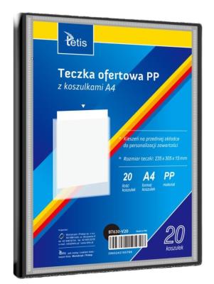 Opakowanie Teczka ofertowa A4 PP + 20 koszulek czarna