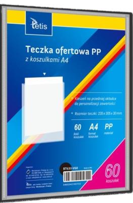 Opakowanie Teczka ofertowa A4 PP + 60 koszulek czarna