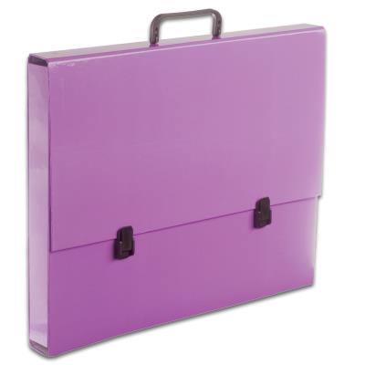 Opakowanie Teczka szkolna A3 wąska 2cm wrzosowa pastelowa TT7546