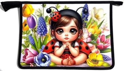 Opakowanie Teczka-torba A4+ zapinana na zamek Dziewczynka