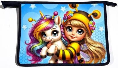 Opakowanie Teczka-torba A4+ zapinana na zamek Jednorożec