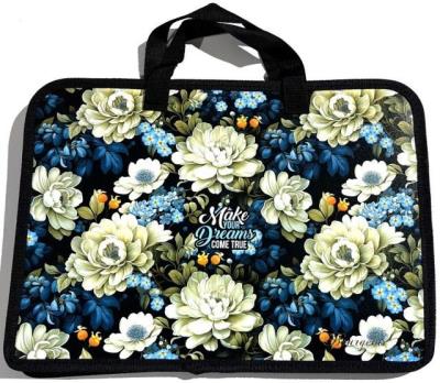 Opakowanie Teczka-torba A4+ zapinana na zamek z rączką Kwiaty