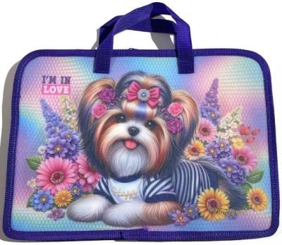 Opakowanie Teczka-torba A4+ zapinana na zamek z rączką Piesek