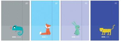 Opakowanie Teczka z gumką A4+ Bebe Kids (10szt)