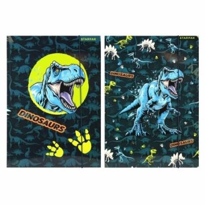 Opakowanie Teczka z gumką A4 Dino Glow mix