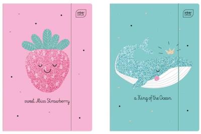 Opakowanie Teczka z gumką A4+ Glitter (10szt)