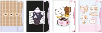 Teczka z gumką A4 no name - dziewczynka mix. Wydawca: Beniamin. SmakLiter.pl Opakowanie Teczka z gumką A4 no name - dziewczynka mix