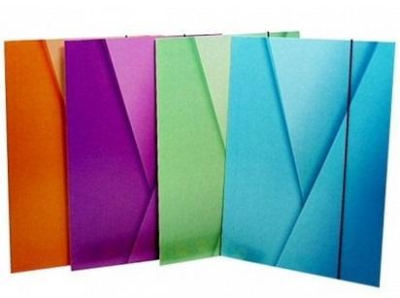 Okładka książki  Teczka z gumką A4 Office mix wzorów