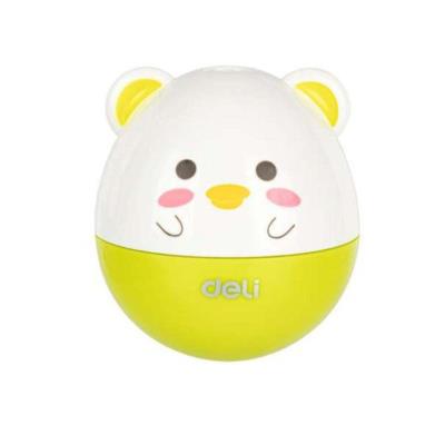 Temperówka 1 otwór z pojemnik Animals zielona. Wydawca: DELI. SmakLiter.pl Opakowanie Temperówka 1 otwór z pojemnik Animals zielona