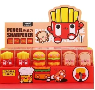 Temperówka Fast Food (24szt). Wydawca: CRESCO. SmakLiter.pl Opakowanie Temperówka Fast Food (24szt)