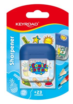 Temperówka KEYROAD podwójna blister. Wydawca: Keyroad. SmakLiter.pl Opakowanie Temperówka KEYROAD podwójna blister