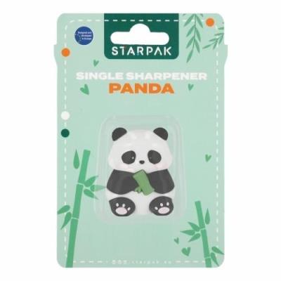 Temperówka pojedyncza Panda. Wydawca: Starpak. SmakLiter.pl Opakowanie Temperówka pojedyncza Panda