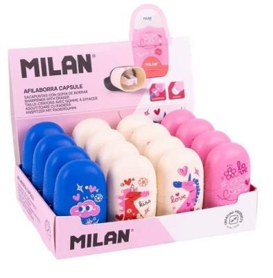 Opakowanie Temperówko-Gumka Capsule Flowicorn (16szt) MILAN