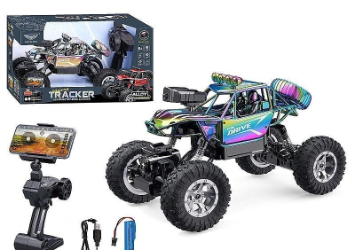 Opakowanie Terenówka na radio z kamerą WiFi neonowa 1:14 MIX