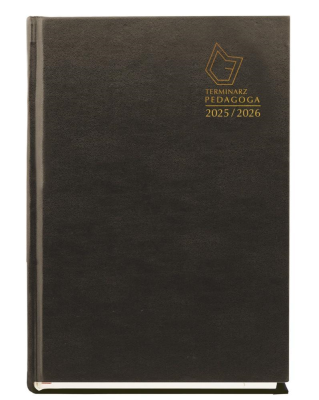 Terminarz Pedagoga A5 2025/2026 czarny. Wydawca: MICHALCZYK I PROKOP. SmakLiter.pl Opakowanie Terminarz Pedagoga A5 2025/2026 czarny
