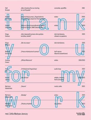 Okładka książki Thank you for my work