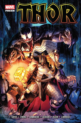 Thor. Tom 3. Autor: Al Ewing, Cates Donny, Torunn Grønbekk, Salvador Larroca, Nic Klein, Sergio Davíla, Juan Gedeon. SmakLiter.pl Okładka książki Thor. Tom 3