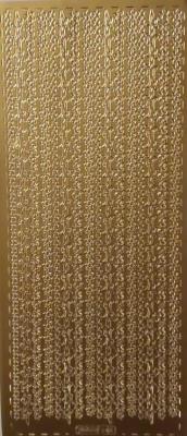 Opakowanie tiker ażurowy 10x23cm bordiurka złoty