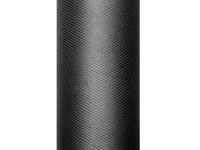 Tiul gładki czarny 0,3x9m. Wydawca: PartyDeco. SmakLiter.pl Opakowanie Tiul gładki czarny 0,3x9m