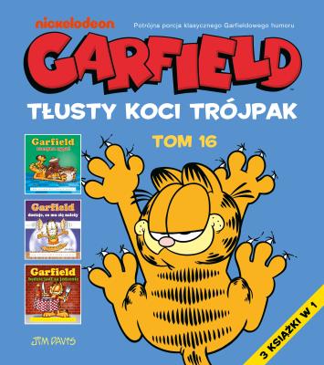 Tłusty koci trójpak. Garfield. Tom 16. Autor: Opracowanie zbiorowe. SmakLiter.pl Okładka książki Tłusty koci trójpak. Garfield. Tom 16