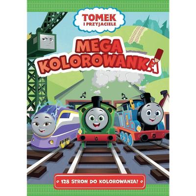 Tomek i Przyjaciele Mega kolorowanka. Autor: Opracowanie zbiorowe. SmakLiter.pl Okładka książki Tomek i Przyjaciele Mega kolorowanka