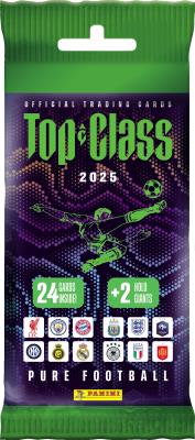 Top Class 2025 Pure Football TC saszetki fatpack 1szt.mix. Wydawca: Panini (L2). SmakLiter.pl Opakowanie Top Class 2025 Pure Football TC saszetki fatpack 1szt.mix