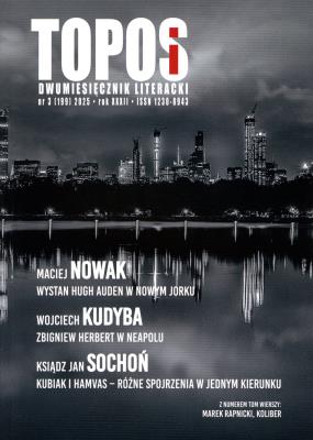 Topos 3/2025. Wydawca: Instytut Książki. SmakLiter.pl Opakowanie Topos 3/2025